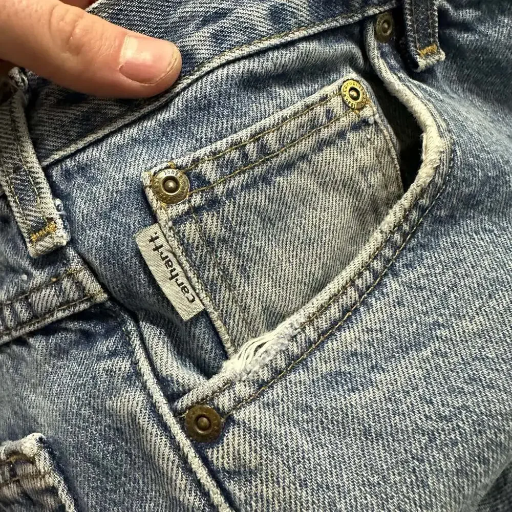 Carhartt B172 DST Flannel Lined Relaxed Fit Denim Jeans Size 40x34